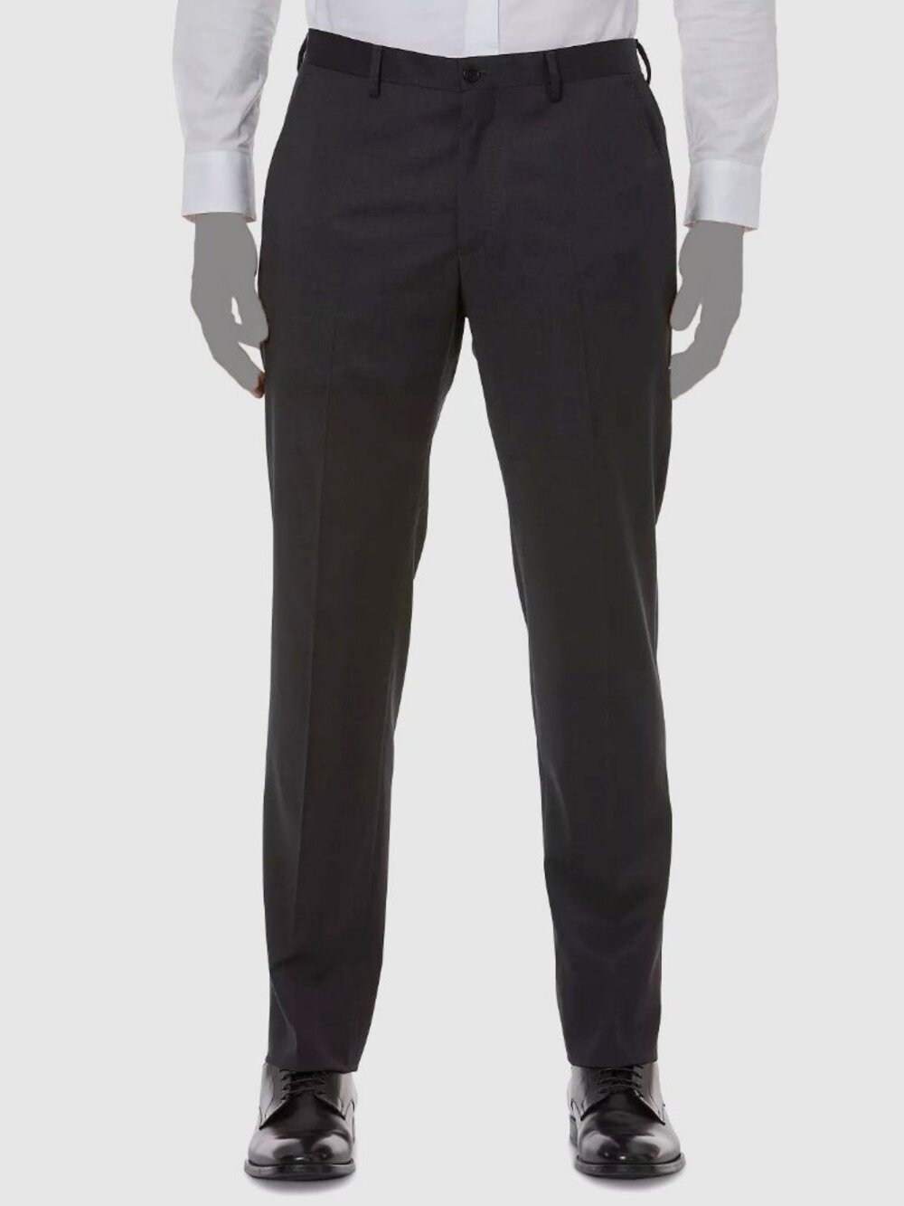 Armani Exchange 40W 32L Men's Gray Slim Fit Solid Suit Dress Trousers Pants